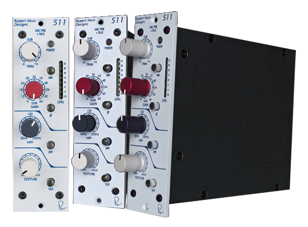 Rupert Neve 511 Mic Pre med Silk 500 Serie Micpre med trinnløs Silk 