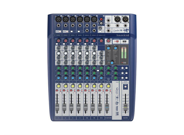 Soundcraft Signature 10 | 6 mik, 3xEQ 3 aux, Lexicon, USB