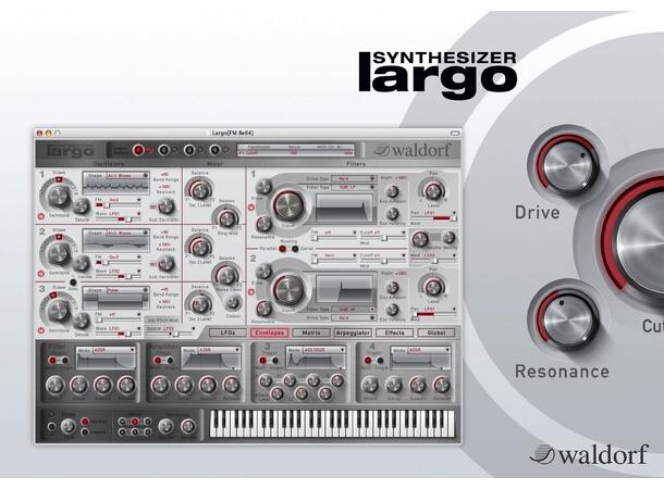 Waldorf Largo Synthesizer VST og AudioUnit instrument