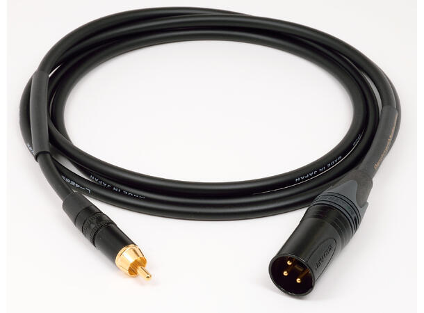 Benchmark (canare) XLR-RCA 3 ft Cable XLRm/RCAm (Pin 3 to RCA Shield) 