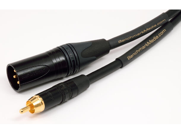 Benchmark (canare) XLR-RCA 3 ft Cable XLRm/RCAm (Pin 3 to RCA Shield) 