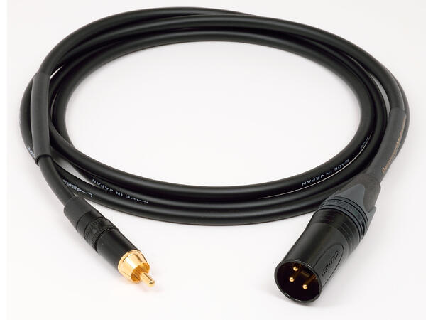 Benchmark (canare) XLR-RCA 3 ft cable XLRm/RCAm (Pin 3 to RCA Shield)