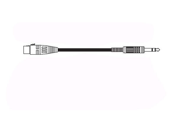 Canare XLR (F) - st.jack 5m 