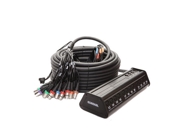 Cordial CYB 24-8 C Multicore Stagebox 24 x inn, 8 x ut, 30 m / pigtail REAN 