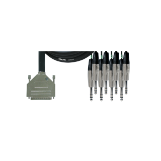 Cordial DB25-TRS kabel M-M  1,5m Multikabel DB 25 tascam pin-out- Jack 3p