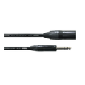 Cordial XLR M - TRS Jack 5m XLRM - bal. jack 6,3mm stereo, Neutrik