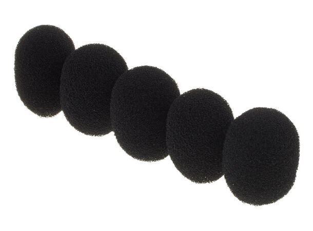 DPA DUA0560 Miniature Foam Windscreen Black, 5 pcs 