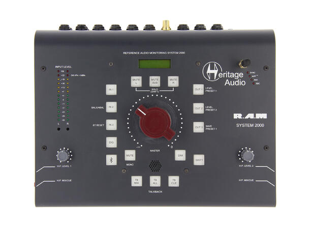 Heritage Audio RAM2000 3 x stereo Monitor Controller Desktop, Bluetooth, 