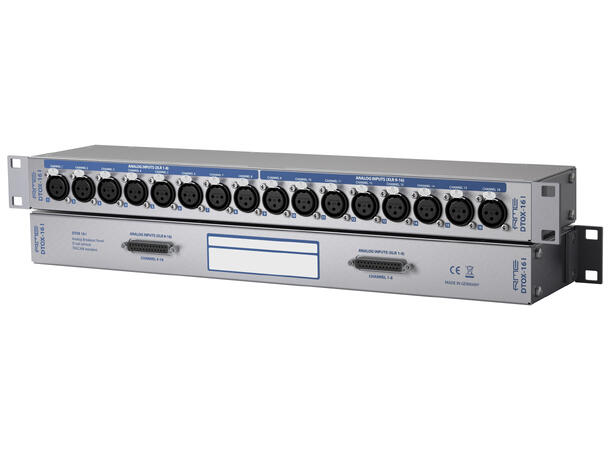 RME DTOX­16 i 2 x D-sub <-> 16 x XLR Input 