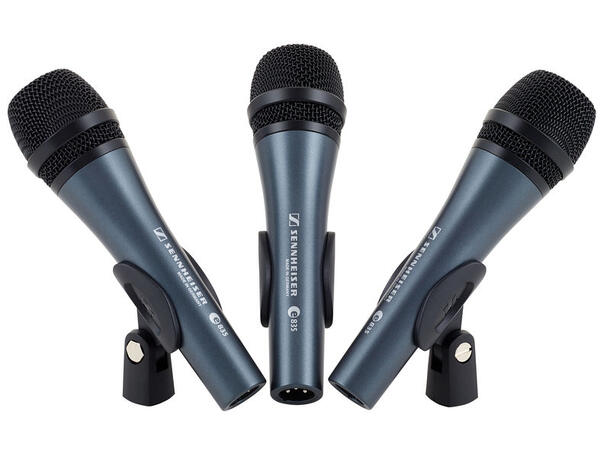 SENNHEISER e 835 3 pack 3 stk Cardioid dynamic microphone