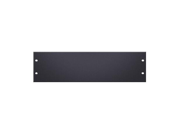 AH 19" Flat Rack Panel 3 U steel Blindpanel i stål, svart