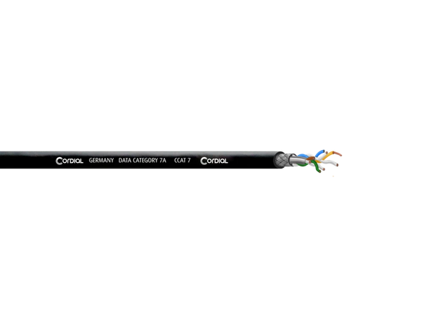 Cordial CAT 7A  kabel ETHERCON M-M 20m PEAK, fleksibel med flettet skjerm 