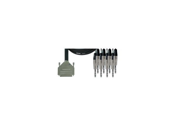 Cordial DB25-TRS kabel M-M  3,0m Multikabel DB 25 tascam pin-out- Jack 3p