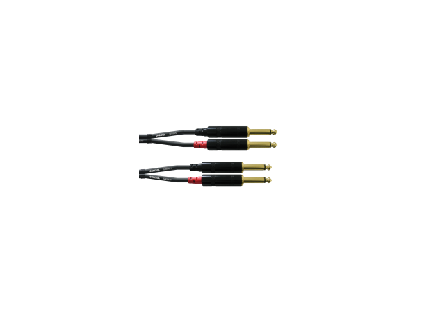 Cordial jack dual ubalansert M-M 0,9m INTRO 2 x 6,3mm Jack / 2 x 6,3mm Jack 