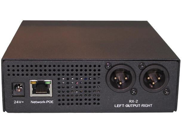 MyMix RX-2 Lokal rackmikser 2 XLR linje ut, nettverk 