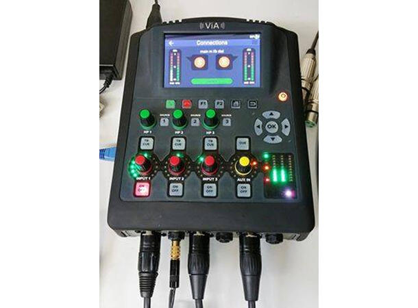Tieline ViA Remote Audio Codec Lyd over IP. mini studio for ute-sending