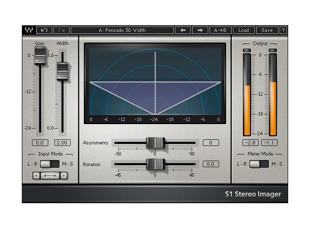 Waves S1 Stereo Imager For kringkasting, trailers og media