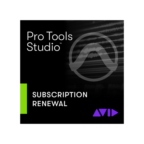 AVID Pro Tools STUDIO Leiefornyelse 1 &#229;r Annual Paid Subscription - RENEWAL