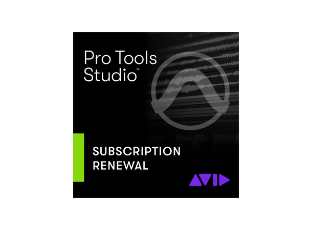 AVID Pro Tools STUDIO Leiefornyelse 1 år Annual Paid Subscription - RENEWAL 