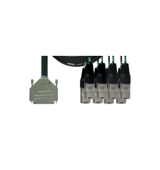 Cordial DB25-XLR-M kabel M-M 1,5m Multikabel DB 25 tascam pin-out- XLR Han