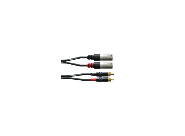 Cordial RCA -XLR Dual kabel M-M 1,5 m INTRO Dobbel RCA-XLR kabel