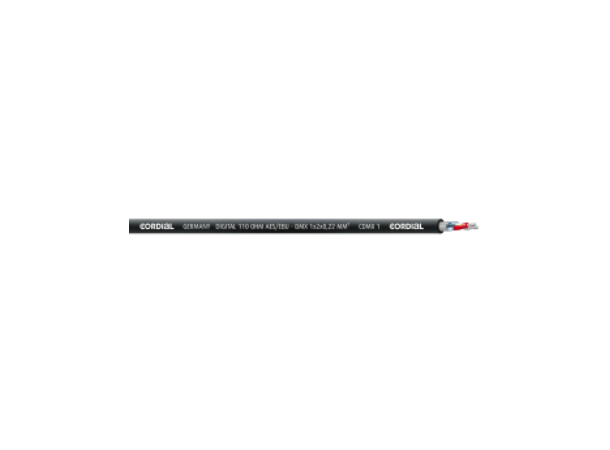 Cordial m kabel DMX - AES/EBU robust stage digitalkabel, svart kappe 