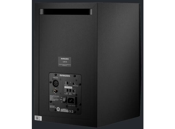 Dynaudio Pro LYD 8 - svart 45Hz-22kHz, 50W HF + 80W LF, Class-D 