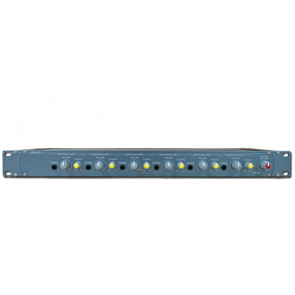 Glensound HA6+ Hodetelefonforsterker 2 stereo inn, 6 stereo ut 32-1000 ohms