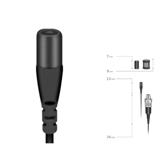 SENNHEISER MKE 1-5 omnidirectional, open end, 4m long, anth