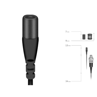 SENNHEISER MKE 1-5 omnidirectional, open end, 4m long, anth