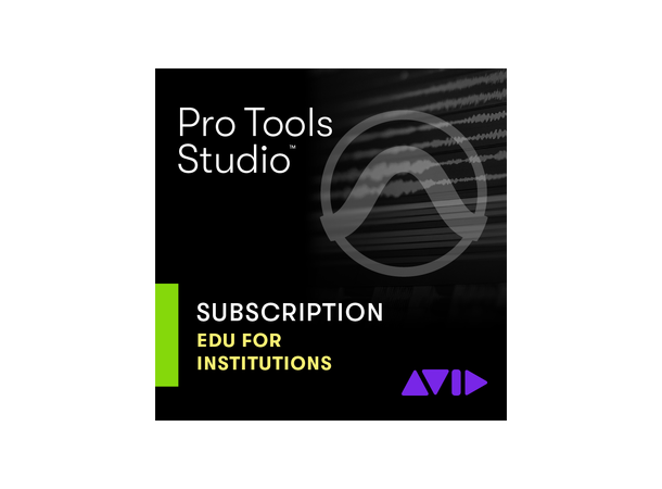 AVID Pro Tools STUDIO Ny leie 1 år SKOLE 1 års abonnement for skoler EDU