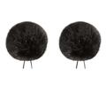 Bubblebee The Twin Windbubbles BLACK - 4 2 stk. Vindhette