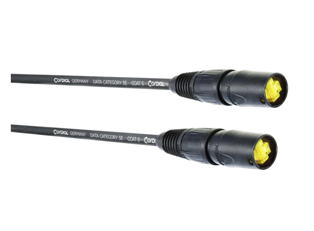 Cordial CAT5 kabel M-M 50m på trommel PEAK, fleksibel med flettet skjerm 