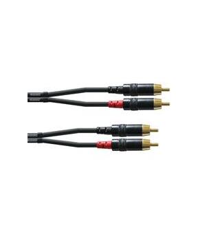 Cordial RCA Dual kabel M-M 1,5 m INTRO Dobbel RCA/RCA kabel