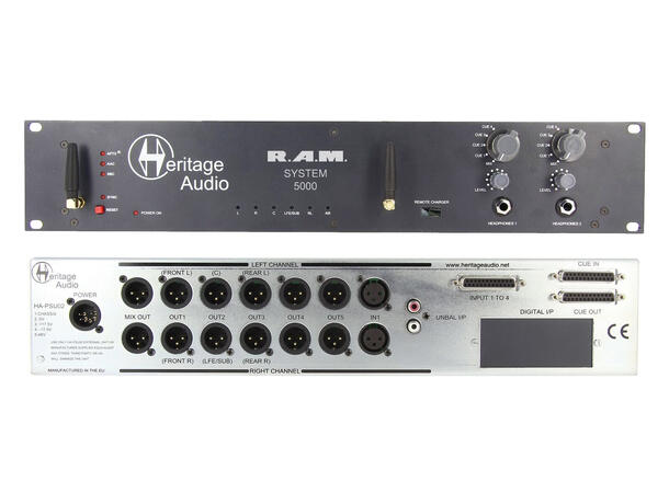 Heritage Audio RAM5000 1 x5.1/ 5x Stereo Monitor Controller suround, Bluetooth, 