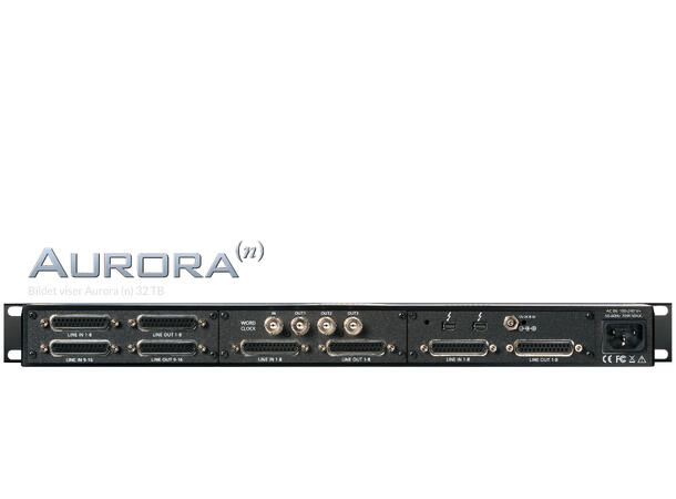Lynx Aurora(n) 24 TB3, 4 mic pres 24-channel 24-bit/192 kHz AnalogI/O 