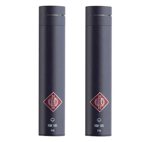 NEUMANN KM 185 mt Stereo Set Super-cardioid microphones. Black. St.p