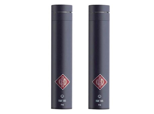 NEUMANN KM 185 mt Stereo Set Super-cardioid microphones. Black. St.p 