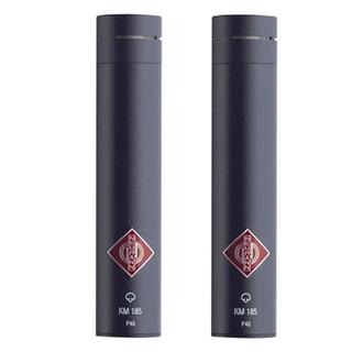NEUMANN KM 185 mt Stereo Set Super-cardioid microphones. Black. St.p