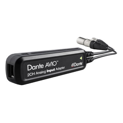 Audinate Dante AVIO Analog 2-In Adapter 2 x Analog inn - DANTE konverter stereo