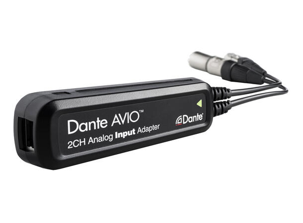 Audinate Dante AVIO Analog 2-In Adapter 2 x Analog inn - DANTE konverter stereo