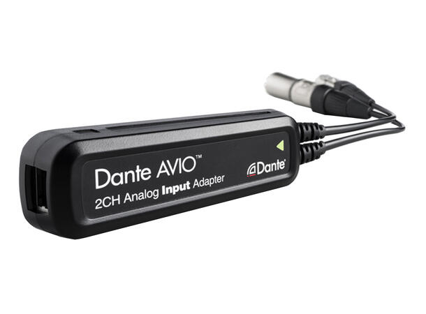Audinate Dante AVIO Analog 2-In Adapter 2 x Analog inn - DANTE konverter stereo 