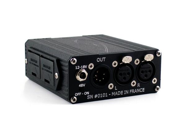 Audioroot FEMTO Battery powered stereo microphone preamp with 48V phantom power
