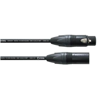 Cordial XLR Kabel F-M  5m 110ohm 3-pin for DMX og AES/EBU, CDMX 234