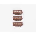 Hide-a-mic Clipz, brown Univ. hair and wig mounts, Brown