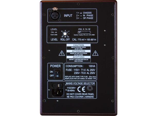 PSI Audio A14-M Broadcastmonitor rød 5,5" Aktive monitorer SPL 106/101 dB