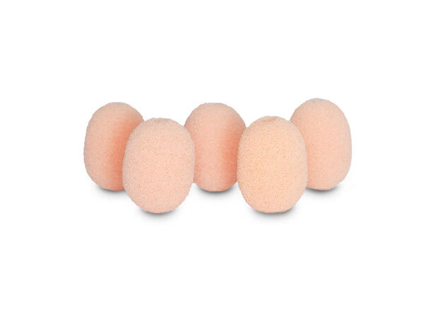 RYCOTE Lavalier Foams Beige 5-Pack Up to 20 dB wind and pop noise attenuati 