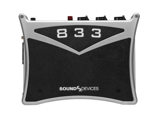 Sound Devices 833 Portable mixer-recorde 6 Mic/line preamps, 8 Channels, 12 Track