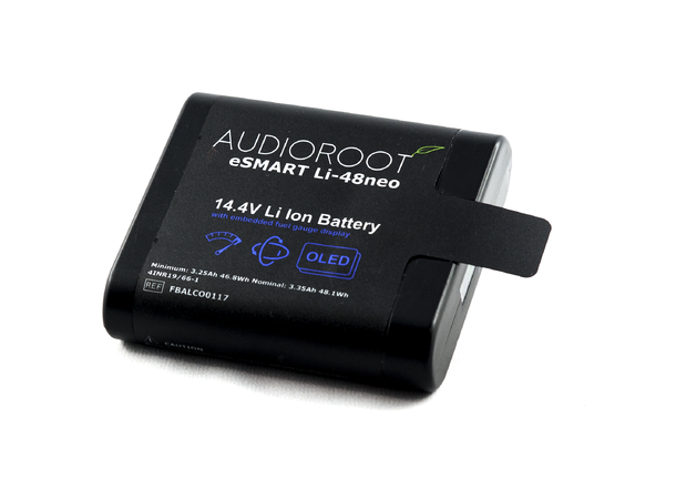 Audioroot 14.4V 48Wh neo Smart lithium battery with OLED 