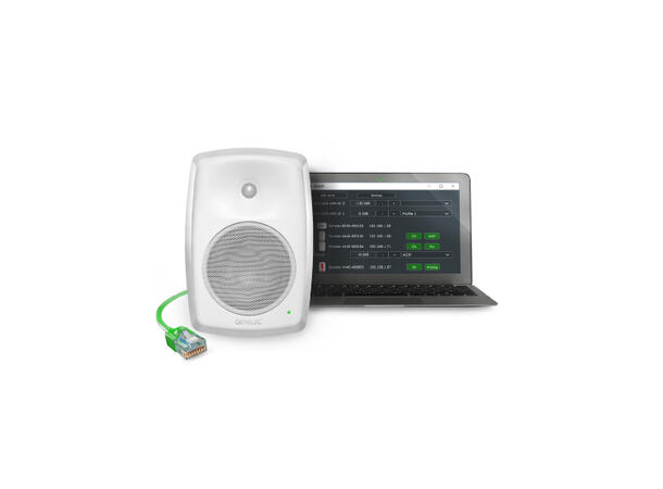 Genelec 4430AW Smart IP høyttaler AoIP Dante /AES67 Hvit